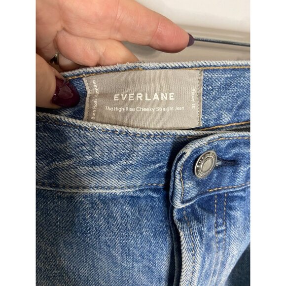 NWT Everlane The High Rise Cheeky Straight Ankle Jeans-sz 31 - Picture 8 of 11